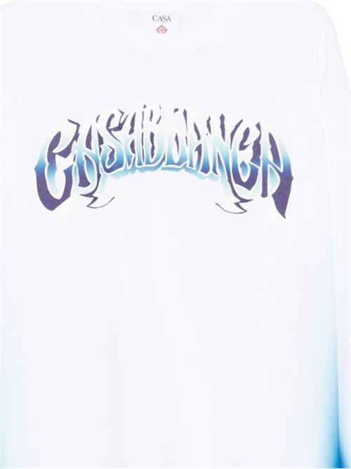 White long sleeves t-shirt CASABLANCA | MS25JTP35002BLUE FADE